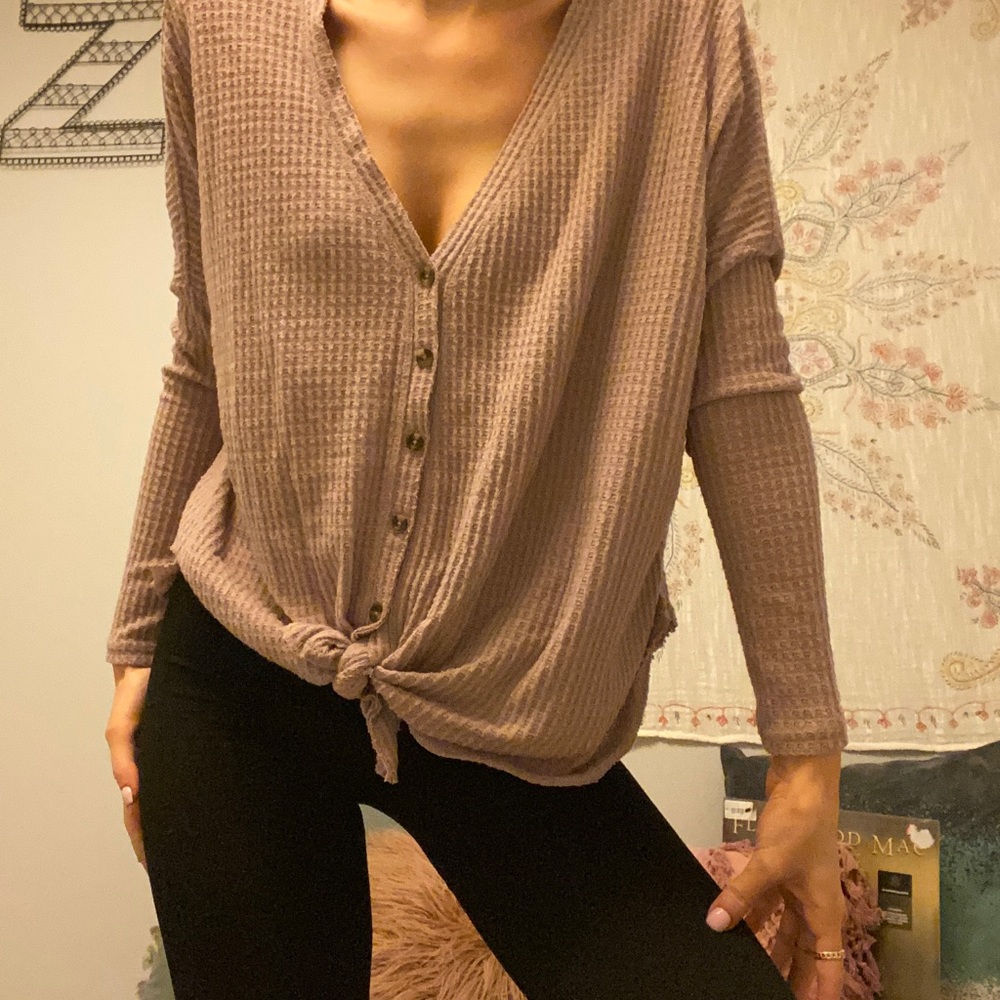 Pink cardigan